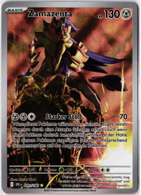 Zamazenta Destined Rivals 201/182 Vorderseite